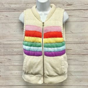 Wildfox Couture Rainbow TDB Zipper Vest Rare!
